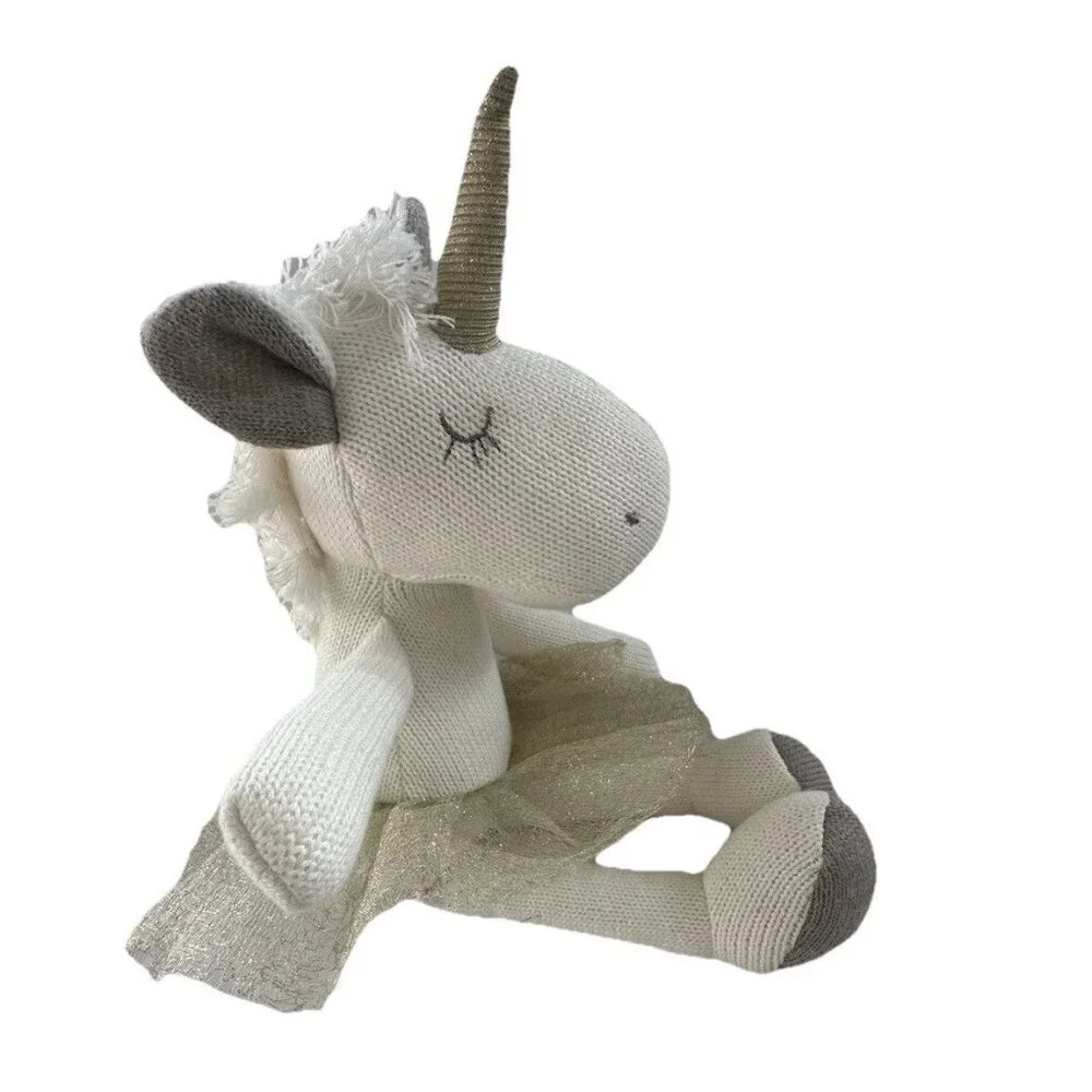 Olly‎ Olly White Knit Ballerina Unicorn 12